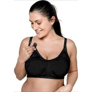 NWT Medela 3 in 1 Nursing & Pumping Bra Womens XXL Black